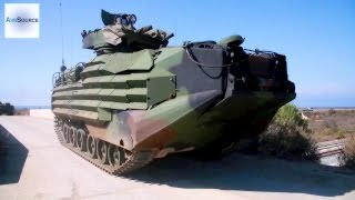 AAV7A1 Assault Amphibious Vehicles Beach Landing [upl. by Chesnut246]