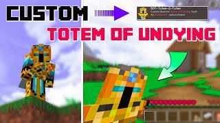 How To Make Custom Totem Of Undying Skin In Minecraft BedrockJavaMcpe  Custom Totem Skin [upl. by Aiciled66]