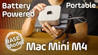 Battery Powered M4 Mac Mini 🤯 Base Model Review 💥 [upl. by Harrak557]