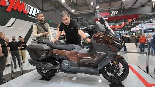 New 2025 SYM 508cc Mega Scooter at EICMA show Italy [upl. by Sillaw930]