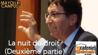 La nuit du droit à luniversité de Guyane avec le professeur André BENDJEBBAR [upl. by Akinar]