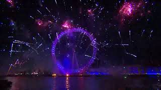 London New Years Eve Fireworks 2018 BBC One [upl. by Dnomzed]