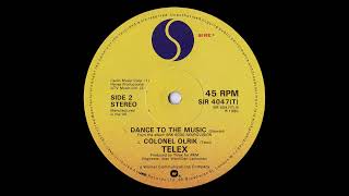 Telex  Dance To The Music 12quot Sly amp The Family Stone cover [upl. by Wilser]