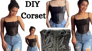 CORSET PATTERN DRAFTING AND SEWING TUTORIAL [upl. by Ardeha]