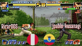 FT5 kof99 RicarDOS PE vs jpablokusanagi EC King of Fighters 99 Fightcade Dec 21 [upl. by Heda]