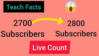 Live Subscribers COUNT [upl. by Hannaj]