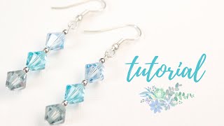 Tutorial 40 Cómo hacer aretes de bisuteria paso a paso aretes [upl. by Macintyre]