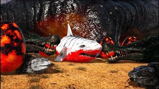 Chocando Ovos Do Magalodon Alpha Cardume de Ictiossauro3 Ark Survival Evolved [upl. by Maria]