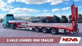 3 AXLE LOWBED TRAILER PRODUCTION [upl. by Laamaj]