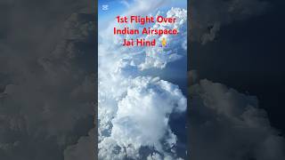 1st flight over Indian Airspace airlinepilot India Dubai [upl. by Nnairak]