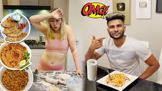 Cooking Only Indian Food for 24 Hours for My Indian Fiancé [upl. by Rofotsirk945]