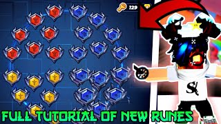 Full Tutorials of New Runes 👀🙂In Bedwars ll blockman go [upl. by Aloap]