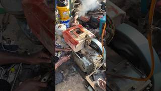 how to start a old China 20 HP diesel enginedieselengine repair machine diesel sorts [upl. by Aisauqal50]