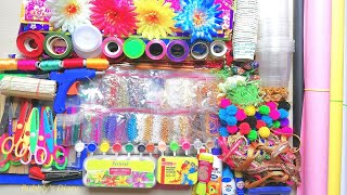 Art and Craft Materials With Price  Craft Stationery Items  My Stationery and Craft Collection [upl. by Slater866]