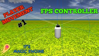 Making FPS Player Controller  Android Game Engine  Its Magic Engine [upl. by Ahsekram]