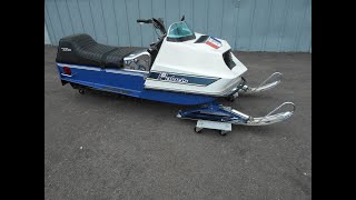 1973 Polaris TX 500 Limited  race vintage snowmobile  restored  HEAR IT RUN [upl. by Nabroc]