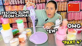 Testing Slime I Bought from CHINA PART 4 MASSIVE UNBOXING REVIEW [upl. by Paget320]