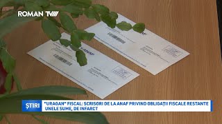 quotUraganquot fiscal scrisori de la ANAF privind obligații fiscale restante Unele sume de infarct [upl. by Helenka]