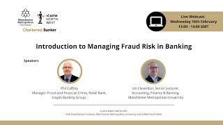 Introduction to Managing Fraud Risk in Banking [upl. by Agnese26]