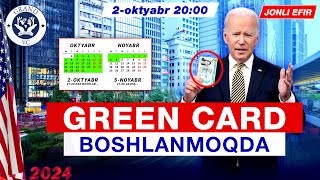 Green Card boshlanmoqda Kimlar Amerikaga ketadi [upl. by Nosro509]