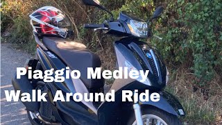 Piaggio Medley 125 Walk Around and Ride [upl. by Briano132]