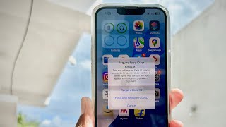 How to enable Face iD for any app in iOS18  Tricky to find the settings ios iphone security [upl. by Grof468]