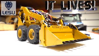 PROJECT SKiD PT 6 IT WORKS CAT SKiD STEER COMES to LiFE LESU LT5H  RC ADVENTURES [upl. by Lehsreh]