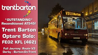 OUTSTANDING Reconditioned AT545 Trentbarton Optare Solo FE02 KFL [upl. by Keelin]