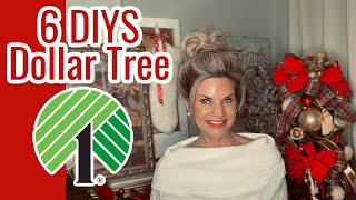 🎄6 DIY DOLLAR TREE WINTER DECOR CRAFTS  I Love Christmas ep 29 Olivias Romantic Home [upl. by Hagile]