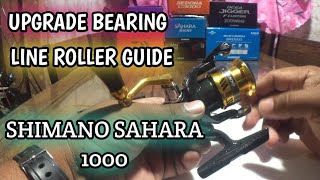 HOW TO UPGRADE BEARING IN LINE ROLLER GUIDESHIMANO SAHARA 1000 [upl. by Yelkcub331]