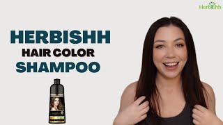 Herbishh Hair Color Shampoo for Gray Hair –PPD FREE – Long Lasting amp DIY CHESTNUT BROWN  Herbishh [upl. by Firooc83]