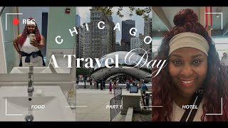 TRAVEL DAY VLOG ✈️l Flying to Chicago Part 1 l Bad Hotel Experience  Food and more [upl. by Llenaej]