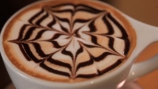 How to Etch Spirals  Latte Art [upl. by Elok]