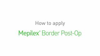 How To Apply Mepilex Border PostOp Surgical Wound Dressing [upl. by Boote]