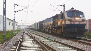 Bhagat Ki Kothi Kamakhya Express with diesel locomotive at barabanki yard skiping  barabanki [upl. by Darmit368]