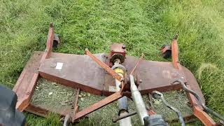 Cutting grass with the Caroni finishing mower [upl. by Llednik]