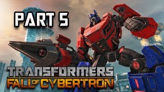 Transformers Fall of Cybertron Walkthrough  Part 5 Chapter 2 METROPLEX Lets Play PC PS3 XBOX [upl. by Ellirehs]