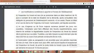 LE SALAIRE  LES HEURES SUPPLEMENTAIRES [upl. by Merat]