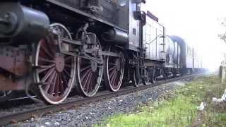 Treno a vapore HD ferrovia AvezzanoRoccasecca steam train [upl. by Ityak]