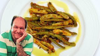 Garden Green Beans With Fresh Tomatoes  Fasolakia  Ken Panagopoulos [upl. by Aix]