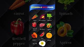 Top 10 Vitamin ARich Foods to Boost Your Health healthy healthyfood shortsvideo vitaminas [upl. by Eneles]