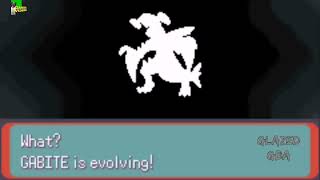 Gabite evolve into Garchomp POKEMON GLAZED GBA [upl. by Yarw]