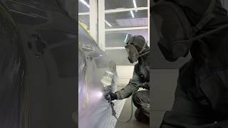 AUTOBODY PAINT SPRAYING WITH ALL THE SAFETY GEAR [upl. by Beck]