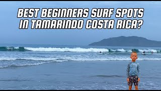 BEST BEGINNERS SURF SPOTS IN TAMARINDO COSTA RICA [upl. by Nawotna997]