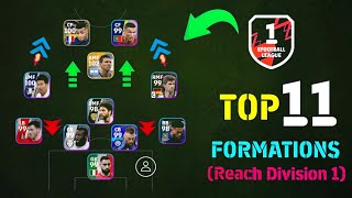 Top 11 Best Formation To Reach Division 1 eFootball 2024 Mobile  4132 Formation 🤔 [upl. by Nahtnahoj155]