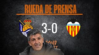 Imanol Alguacil Rueda de prensa Real Sociedad vs Valencia [upl. by Araik673]