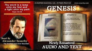 1  Book of Genesis  Read by Alexander Scourby  AUDIO amp TEXT  FREE on YouTube  GOD IS LOVE [upl. by Eleazar]