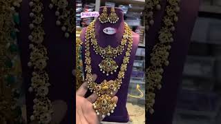 Bridal jewellery sets pravallika vlogstrending fashionshortsshort short video subscribeshots [upl. by Pozzy]