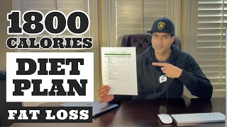 1800 Calories DIET PLAN for Fat Loss Veg amp Non veg by Guru Mann [upl. by Ahtivak535]