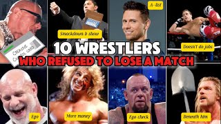 10 Wrestlers Who Refused to LOSE a Match [upl. by Kirshbaum]